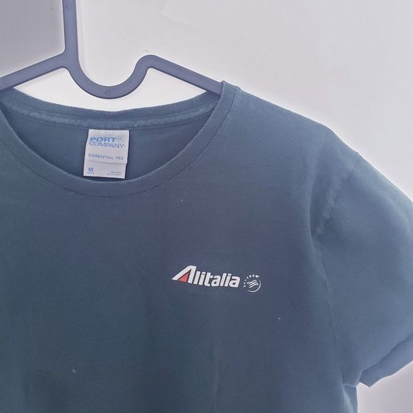 ✨2FOR15$✨Port And Company Alitalia Sky Team Green T-Shirt - Picture 13 of 13